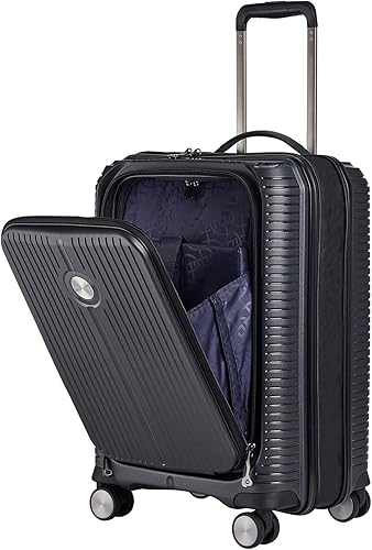Verage Rome - Juego de maletas, maleta rígida ligera y duradera con ruedas giratorias, Gris oscuro, Equipaje