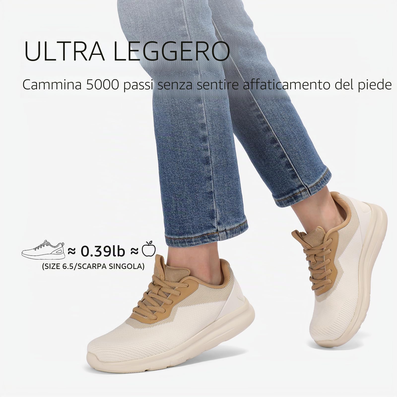 STQ Scarpe da corsa larghe da donna leggere scarpe sportive larghe comode scarpe ortopediche per alluce valgo a martello Odemen