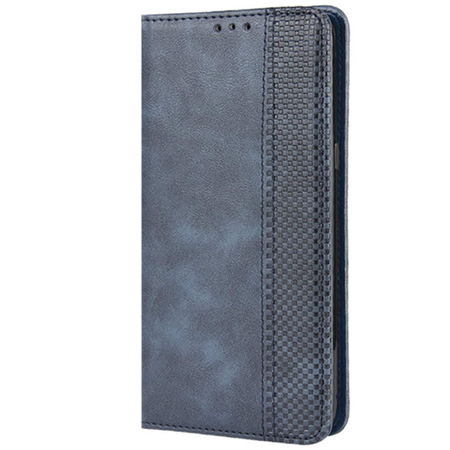 HualuBro Cover Portafoglio Per LG K61 – Custodia A Libro In Pelle PU Retro Con Magnetica, Slot Carte E Funzione Stand (Marrone)