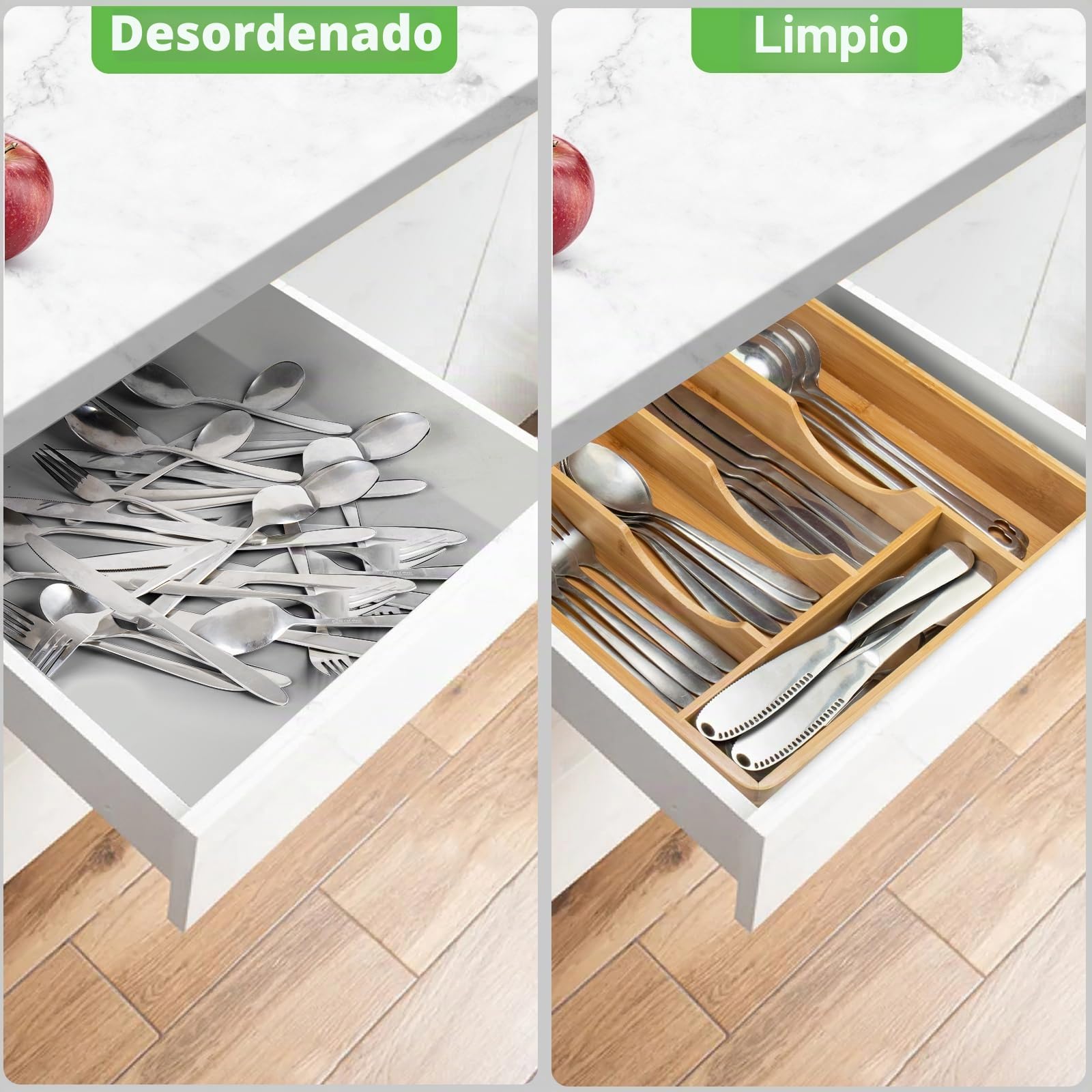 Bandeja para Cubiertos con tapa, portacubiertos portátil, organizador de cubiertos compacto para vacaciones de camping/viajes/jardín, 30 x 30 x 7 cm