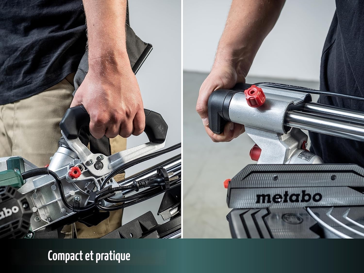 Metabo KGS 305 M Scie à Onglets Radiale 2000W 305mm Précision Guidage LED 2 Lames