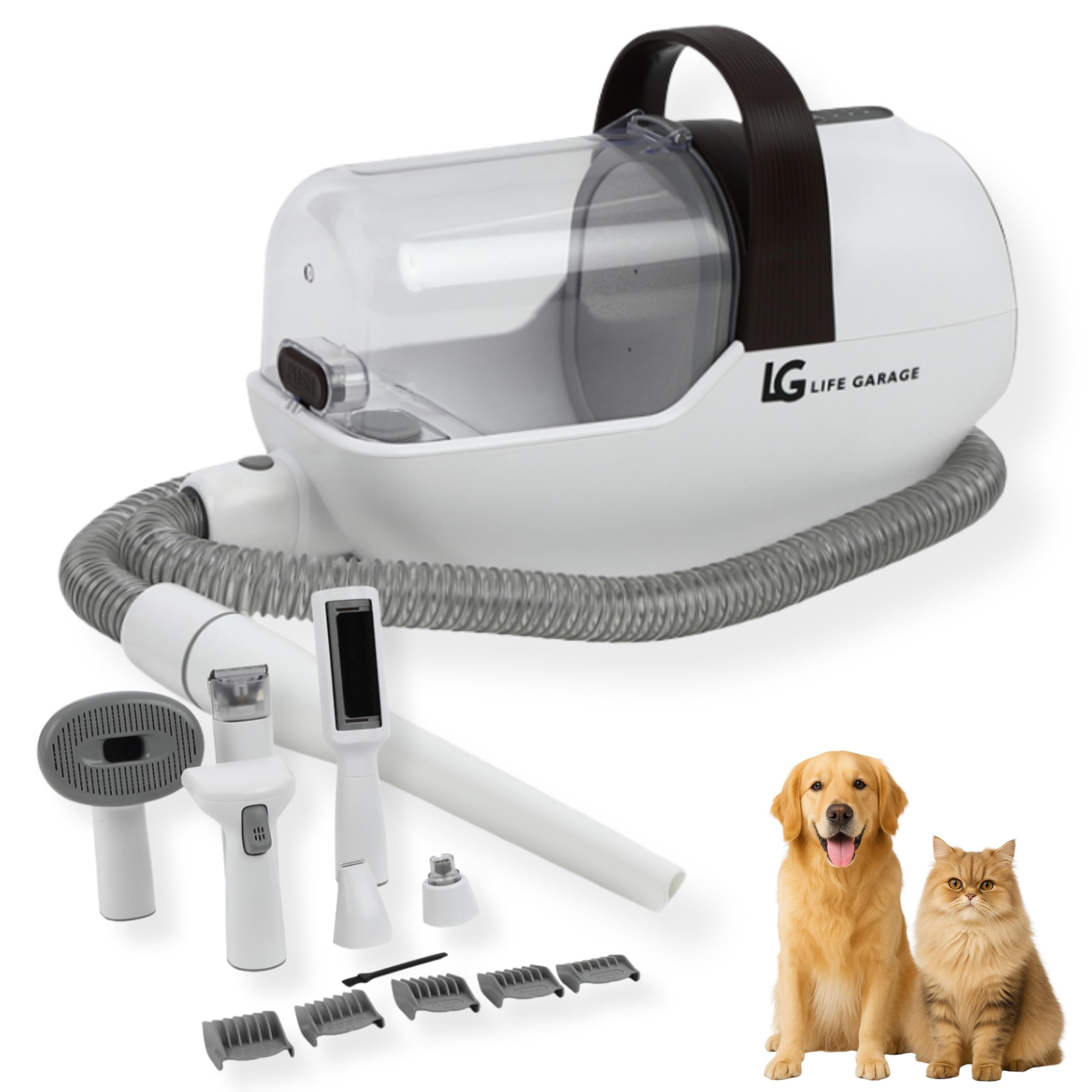 【お取引確定】新品未使用 大容量2.2L 犬猫【ペット用グルーミングセット】ホコリダニ バリカン 掃除機 Amazon.co.jp: 【LIFE GARAGE】 ペット用バリカン 掃除機 吸引 2.2L大