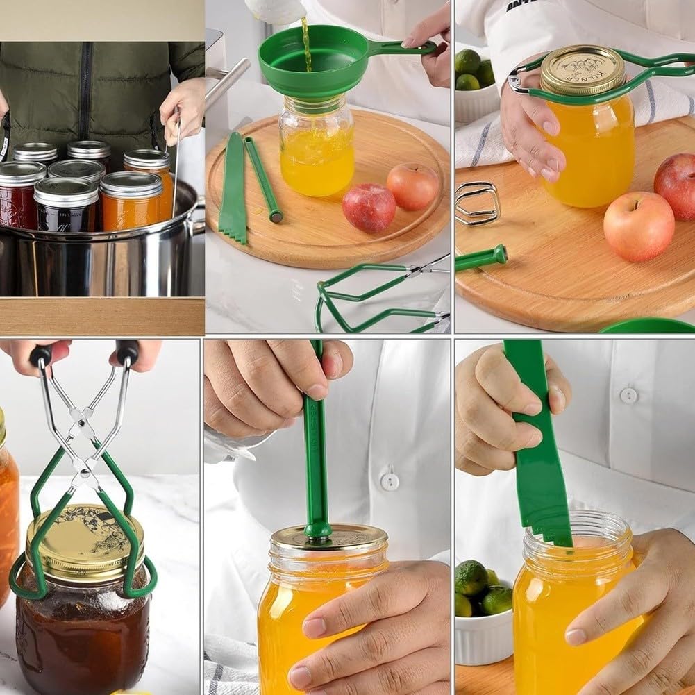 Elevador de tarros con silicona antideslizante y marco de acero inoxidable para tareas de enlatado, elevación y apriete