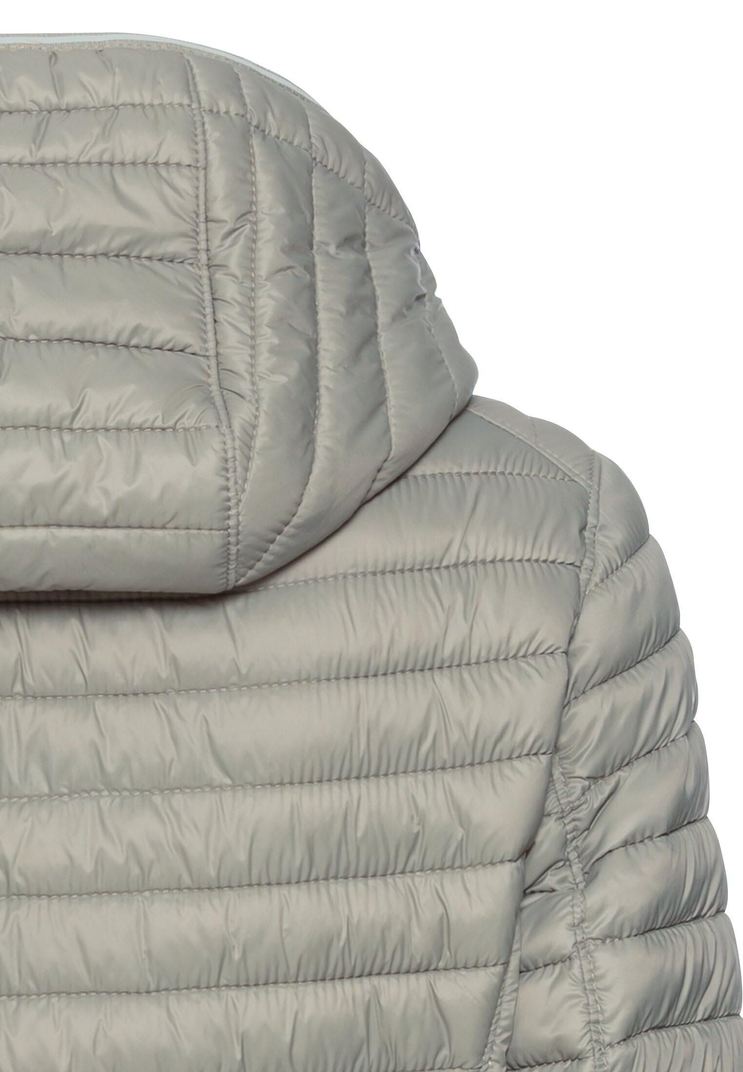 camel active Damen Leichte Steppjacke mit Kapuze | Winddichte und wasserabweisende Übergangsjacke mit 2-Wege-Reißverschluss und abnehmbarer Kapuze