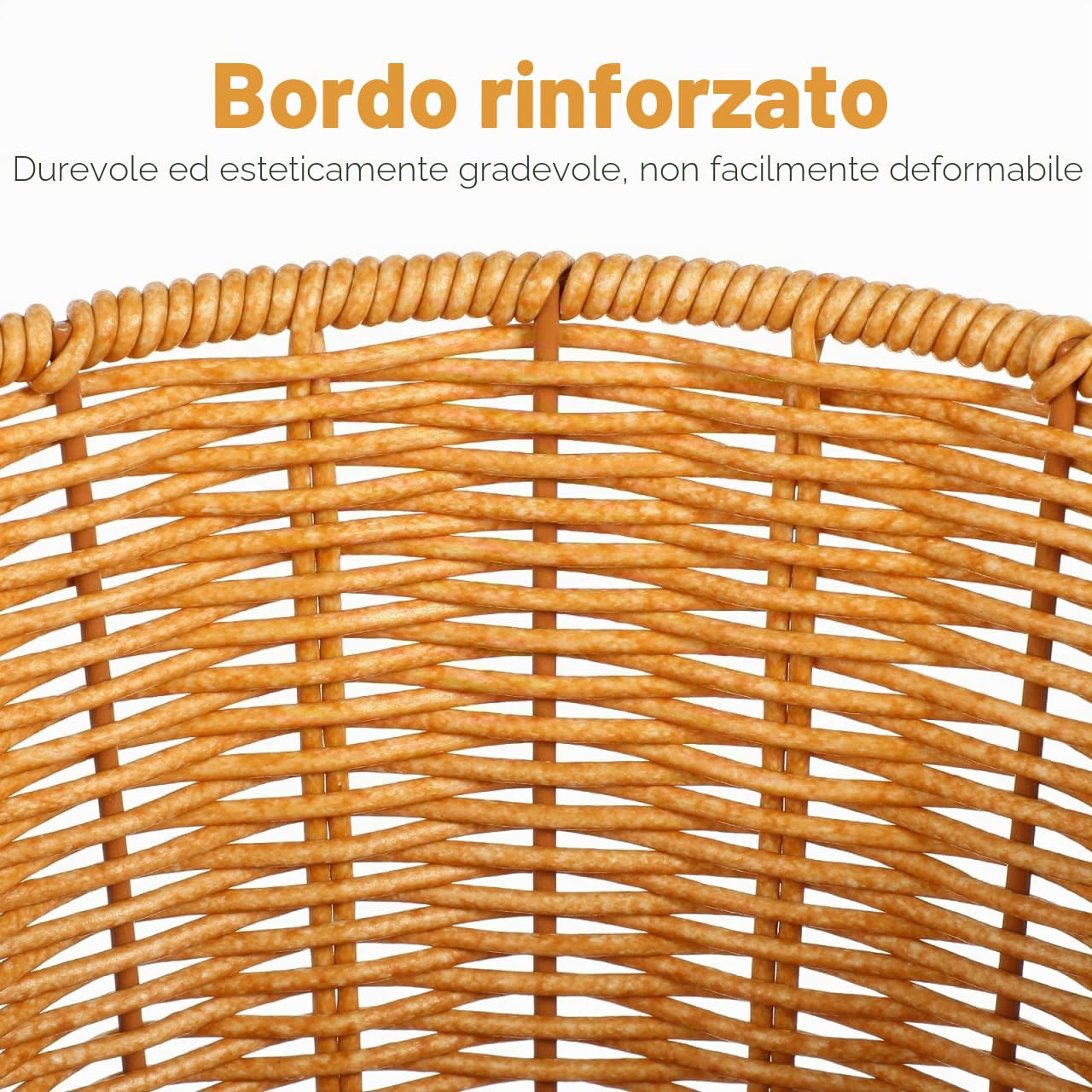 PRETYZOOM Cestino per rifiuti in rattan con coperchio portatile in vimini cestino rotondo in plastica cestino portaoggetti tessuto contenitore per soggiorno camera da letto camera da letto