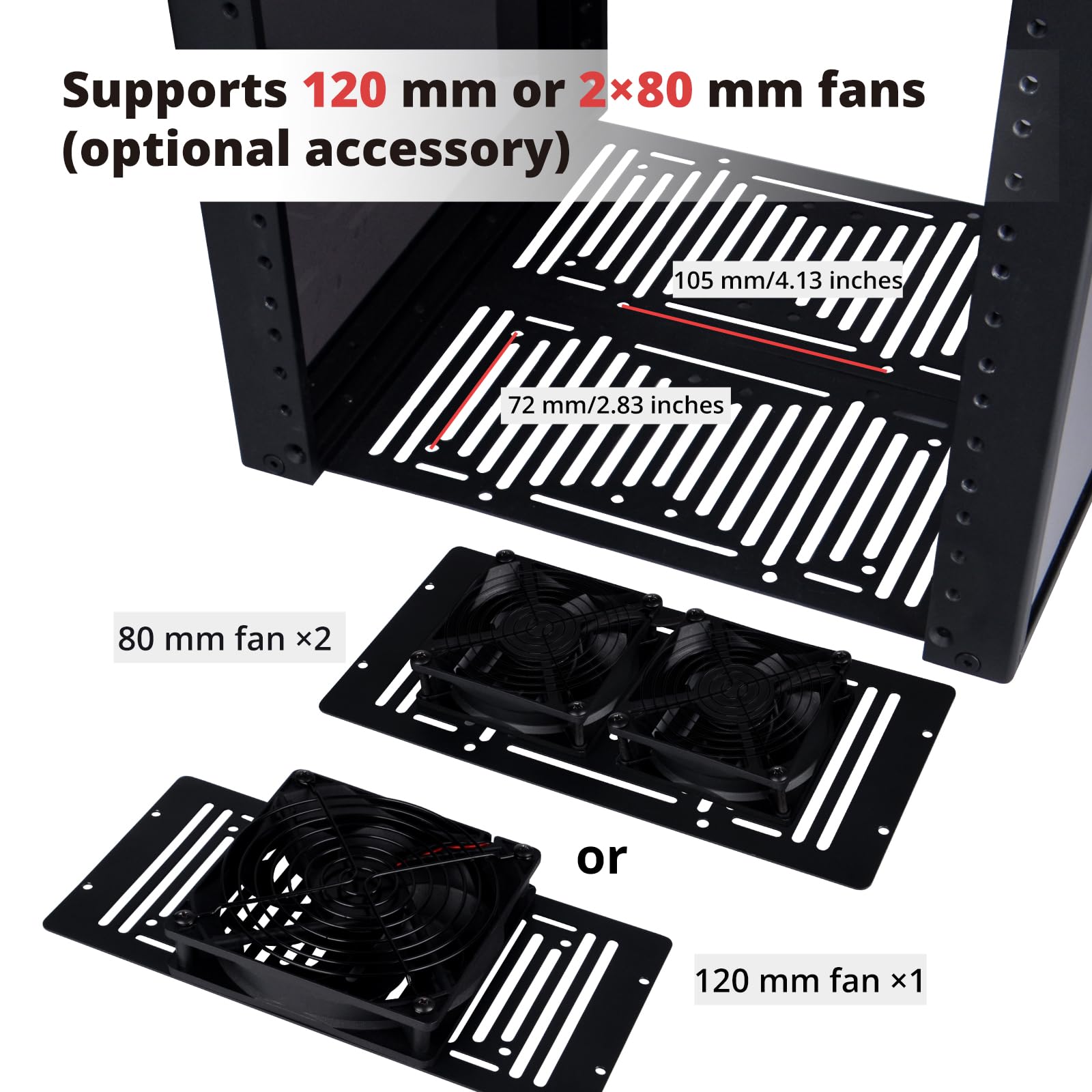 GeeekPi DeskPi RackMate T1/2 Plus, armadio server da 10 pollici, 6U, mini rack profondo 260 mm con fondo del rack e pannello patch Keystone vuoto a 12 porte, per dispositivi AV, NAS e server da 10
