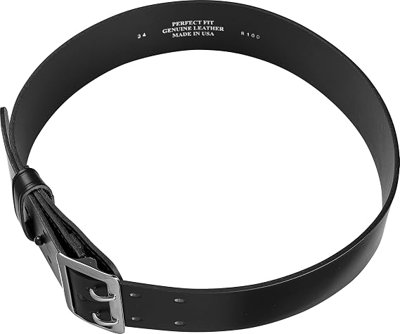 Perfect Fit Shield Wallets Sam Browne Economy Duty Belt, Unlined Leather, 2.25