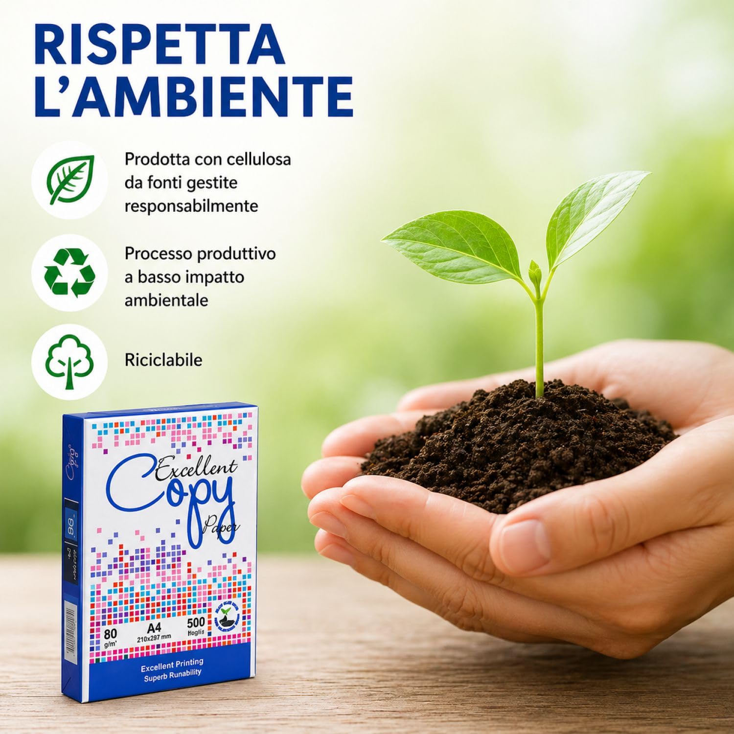 Risma Carta A4 2500 fogli 5 pacchi da 500 fogli