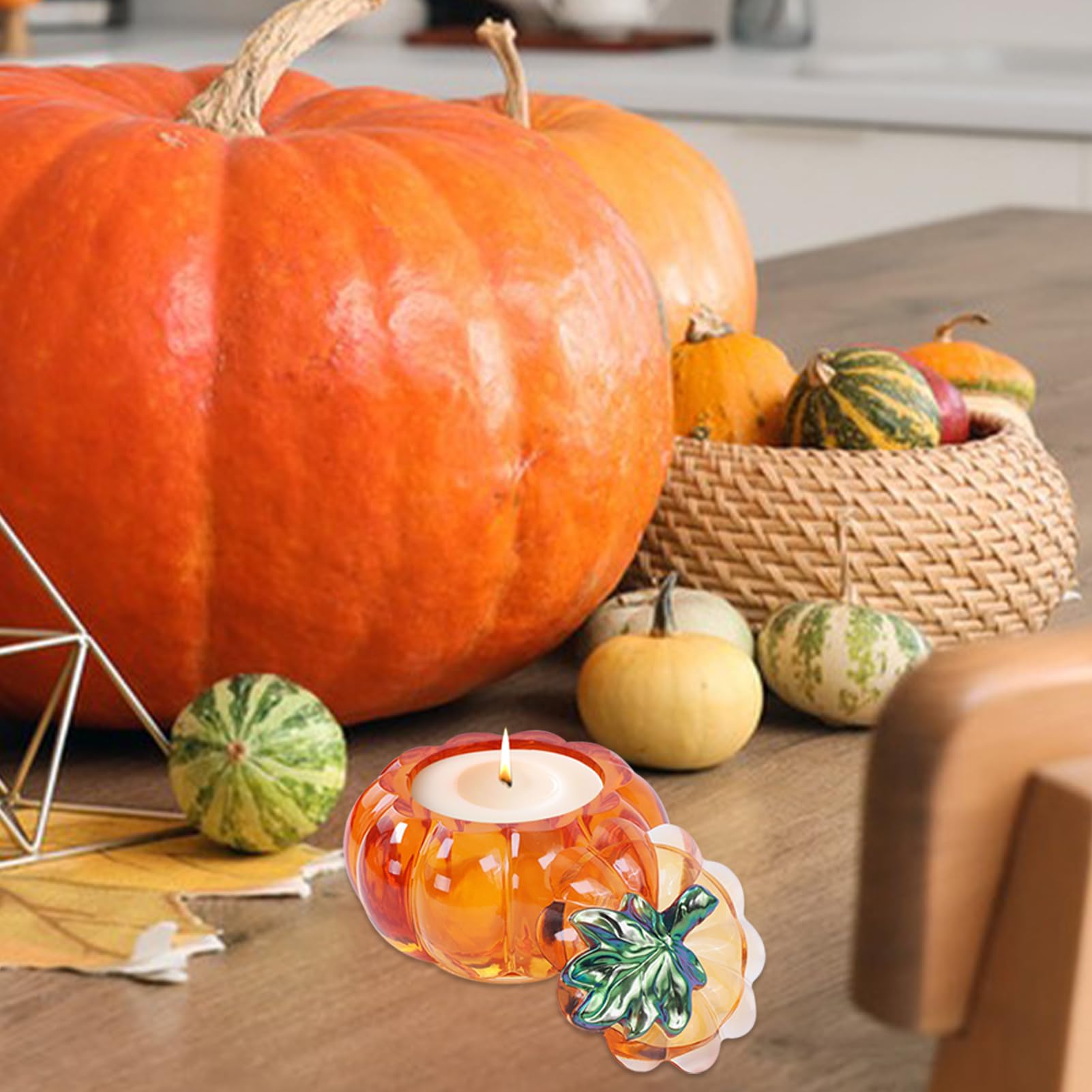 Kürbis Silikonformen Set - DIY Gießformen Für Halloween Kerzen & Deko