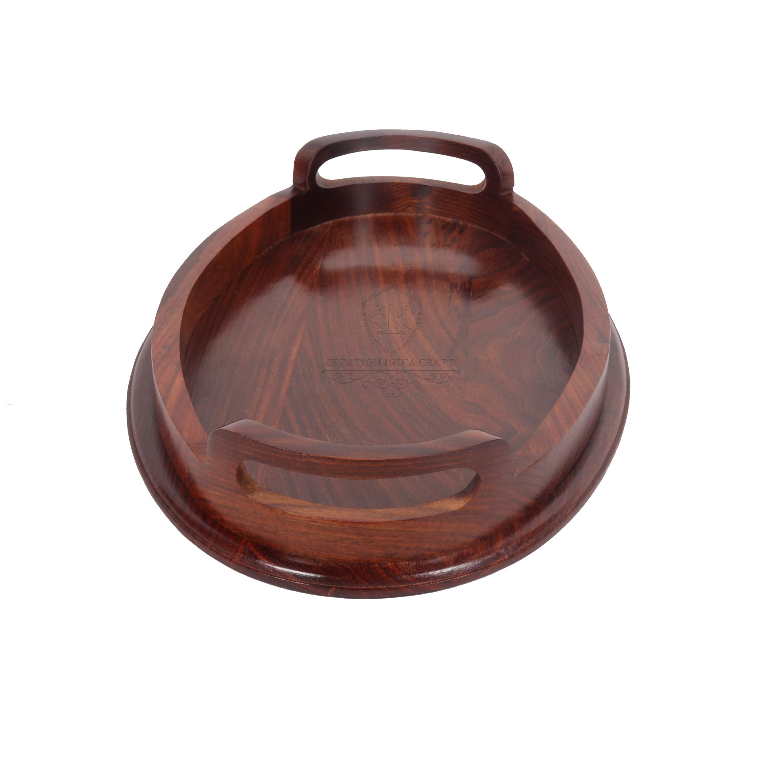 Bandejas de madera para servir, organizador de cocina, bandejas de desayuno, bandeja de bar, bandejas de desayuno para invitados, restaurante, mesa de comedor, bandeja de servir