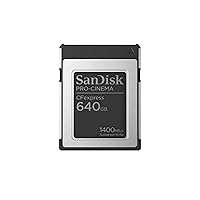 SanDisk 640GB PRO-CINEMA CFexpress scheda Tipo B, fino a 1500 MB/s in scrittura