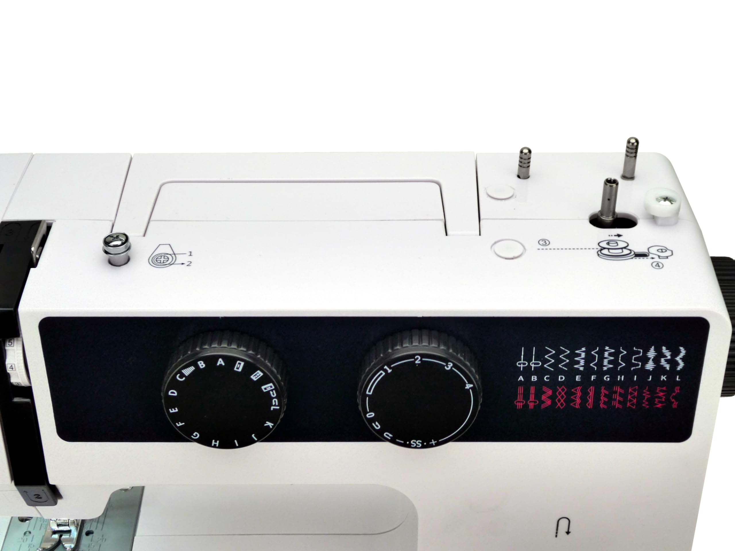 W6 Nähmaschine N 1800 Pro mit 25 Programmen | Freiarm | automatischer Einfädler | CB-Greifer | Knopflochautomatik | Jeans nähen | 100 Watt Servo Motor