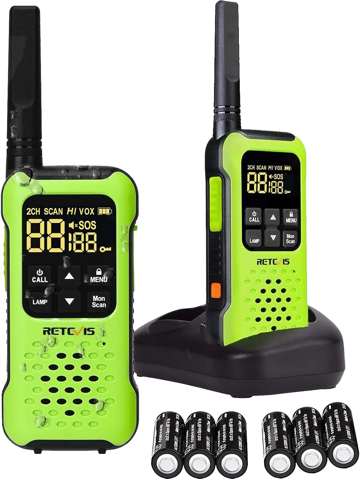 Walkie Talkie Motorola Talkabout T62 - Confezione Da 2 | PMR446 | Fino A 10 Km | Ricarica USB | Blu