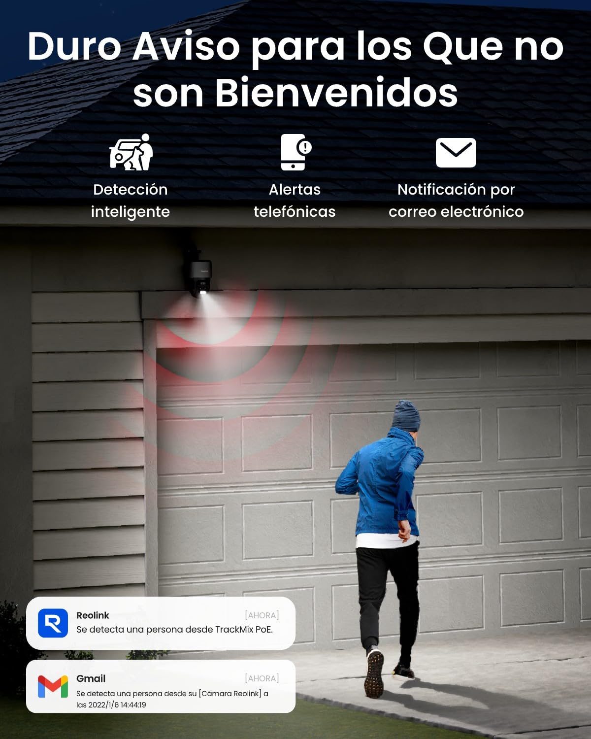 Reolink 4K 8MP PTZ Camara Vigilancia, Zoom Híbrido 6X, TrackMix PoE Gris | Doble Lente, 355° Pan y 90° Tilt, Color Visión Nocturna, Detección Inteligente, Seguimiento Automático, Audio Bidireccional