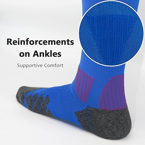 Miniatura 4 de Northdeer Calcetines de fútbol para jóvenes, calcetines de béisbol para fútbol, sóftbol, mujeres, jóvenes, adultos, hombres, sobre la pantorrilla,