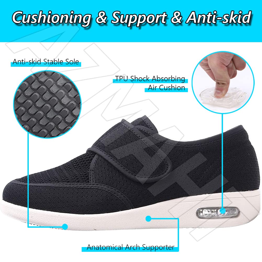 Scarpe Piedi Gonfi Donna Linea Anziani Microforato Scarpa Ortopedica Made in Italy Plantare Estraibile Chiusura a Strappo Scarpe Ortopediche Dispositivo Medico Classe 1,Beige,39 EU