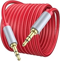 Vista 8 de Cable Auxiliar de 15 pies, Cable de Audio de 3.5mm - Cable AUX de 3.5mm Trenzado de Nylon Macho a Macho para Coche, Auriculares, Estéreos de Hogar