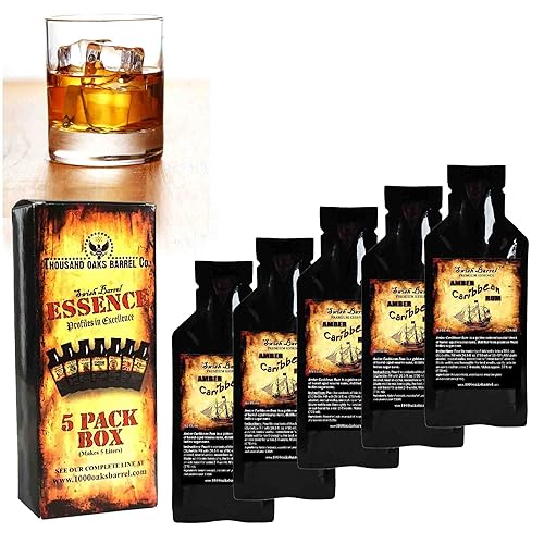 Esencia de ron caribeño ámbar Recambios de kit Bootleg Thousand Oaks Barrel Co. Sabor gourmet para mezcladores de cócteles añejos en barril y