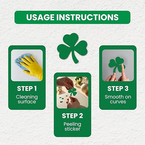 Miniatura 5 de LiteMark Calcomanía reflectante verde de trébol de 2 pulgadas para casco, caja de herramientas, laptop, etc. Paquete de 3