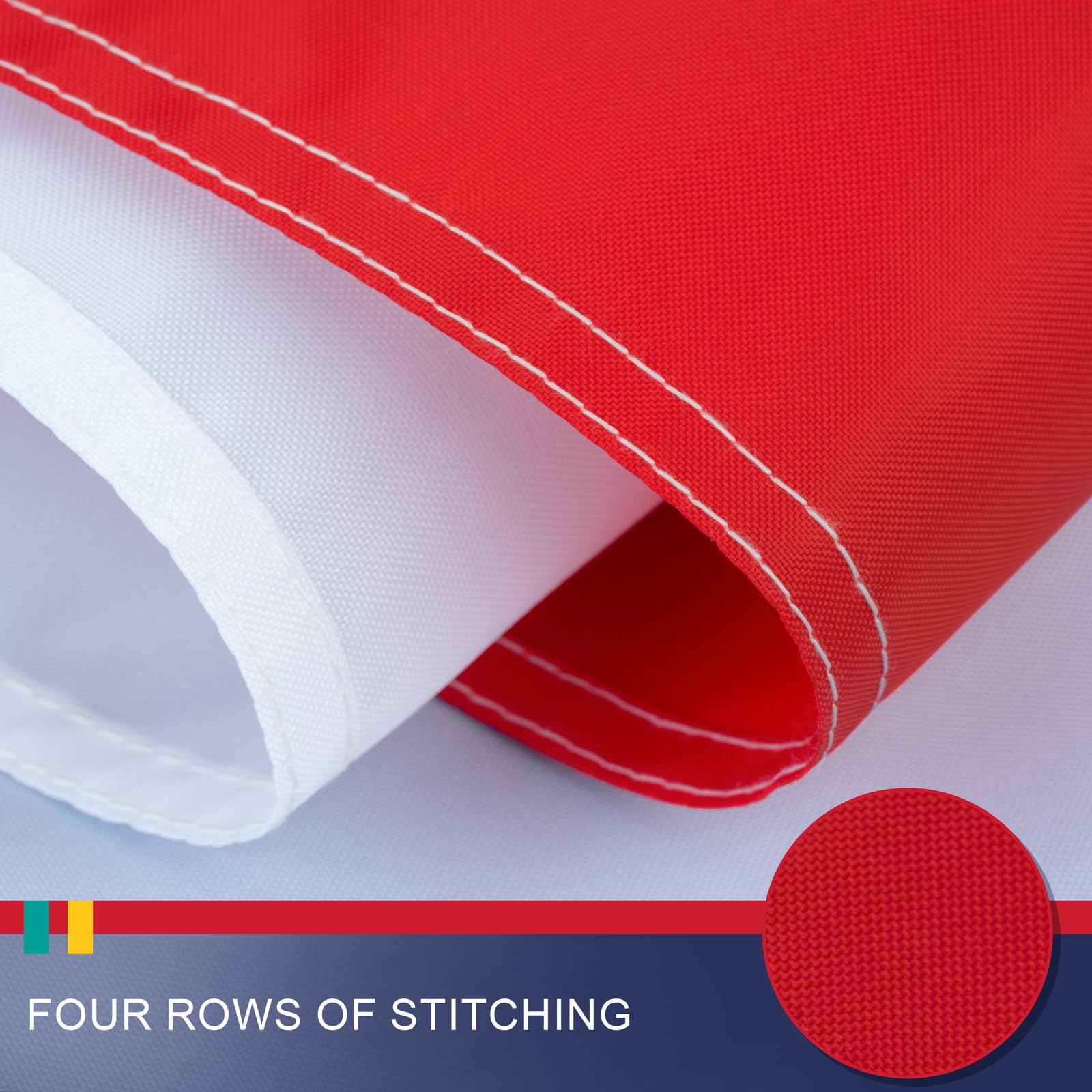 Panama-Flagge 90 X 150 Cm – Aus Strapazierfähigem Nylon, Genähte Streifen, Mit Messingösen, Für Innen & Außen