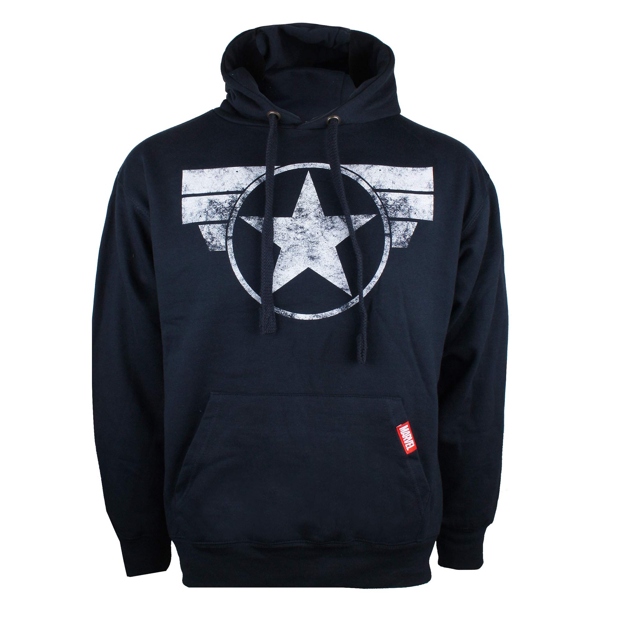 Marvel Captain America - Cap Logo Capucha Hombre (Pack de 1)