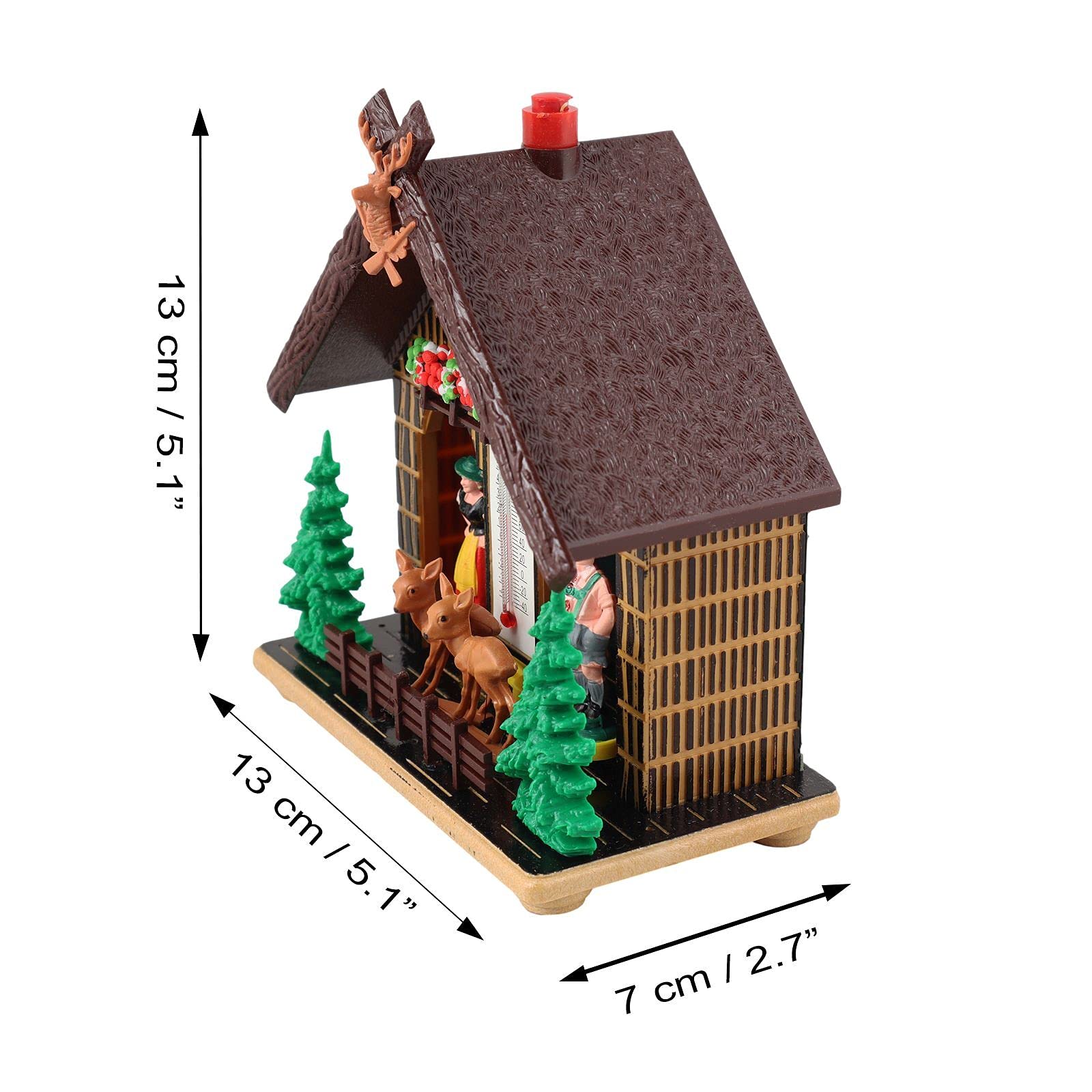 Freak Scene Wetterhaus - Thermometer - Bayern - Bayerische Waldhütte - Retro