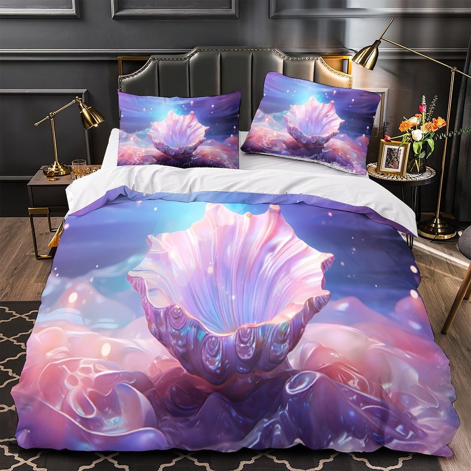 Housse de Couette pour Chambre d'Ado Fille Style Marin Décoration Océan