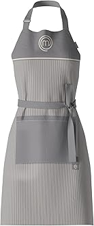 Chef Apron for Men & Women, Cooking Apron for the Kitchen & BBQ Grilling, Premium Quality Cotton with Official Show Logo, Perfect Chef Gift, One Size Fits All, Earth Collection