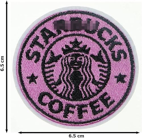 Jpt - Pink Dead Mermaid Zombie Halloween Skull Skeleton Ghost Barista Star Coffee Embroidered Applique Iron/Sew On Patches Badge Cute Logo Patch On Vest Jacket Shirt Hat Jean Clothing Bag #TOP1