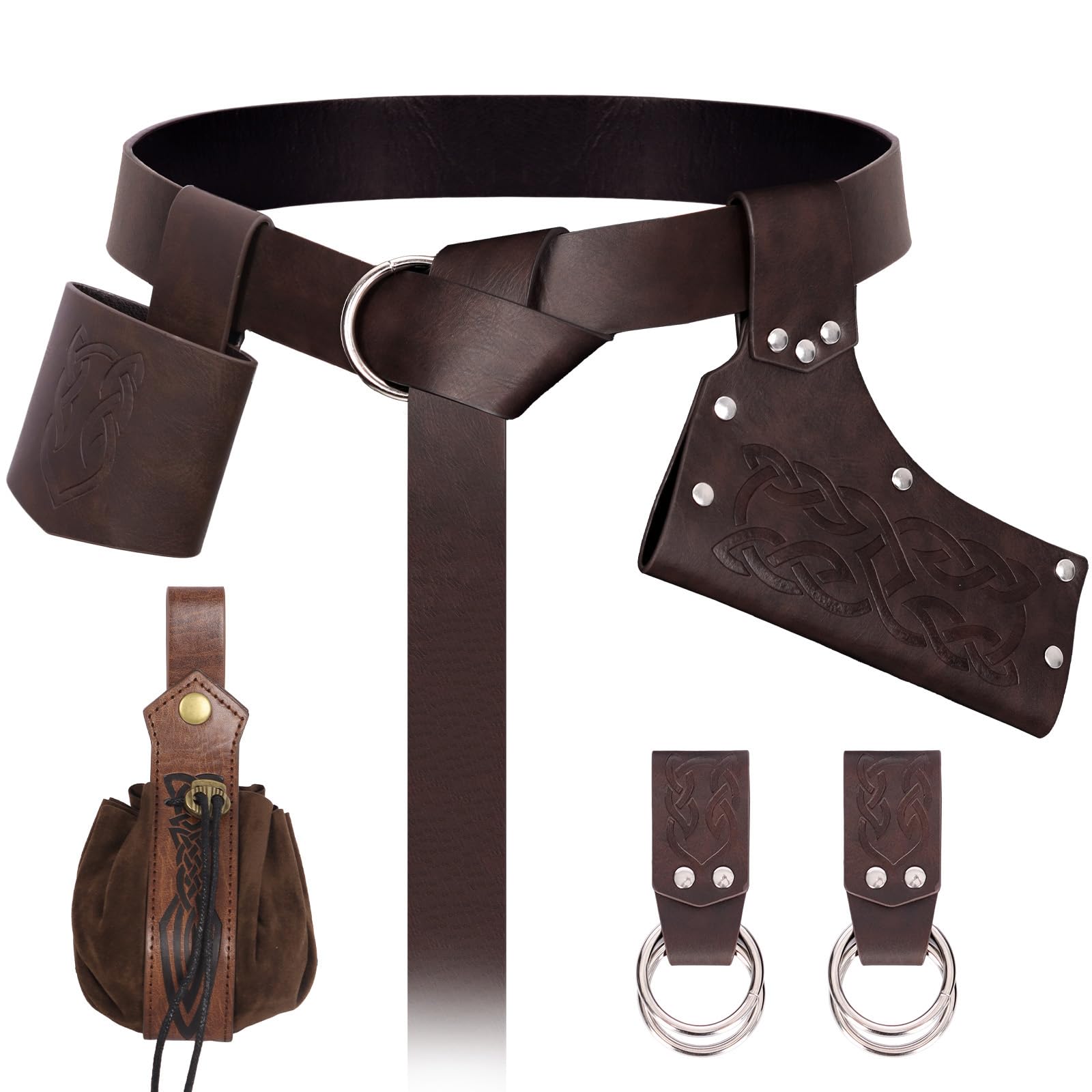 Medieval Renaissance Sword Belt Set - Pirate Costume Accessories