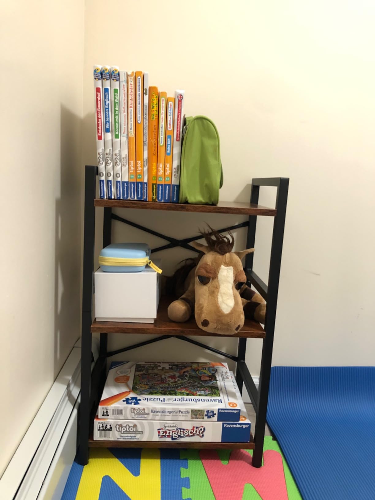 11 Mo Finance Yoobure Bookshelf Small Book Shelf Solid Industrial 3