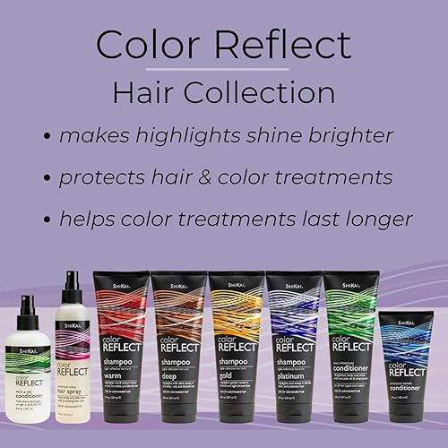 Miniatura 4 de ShiKai Color Reflect Mist & Go Acondicionador Spray para el cabello (8 onzas) Desenredador de cabello sin enjuague Tratamiento de reparación que