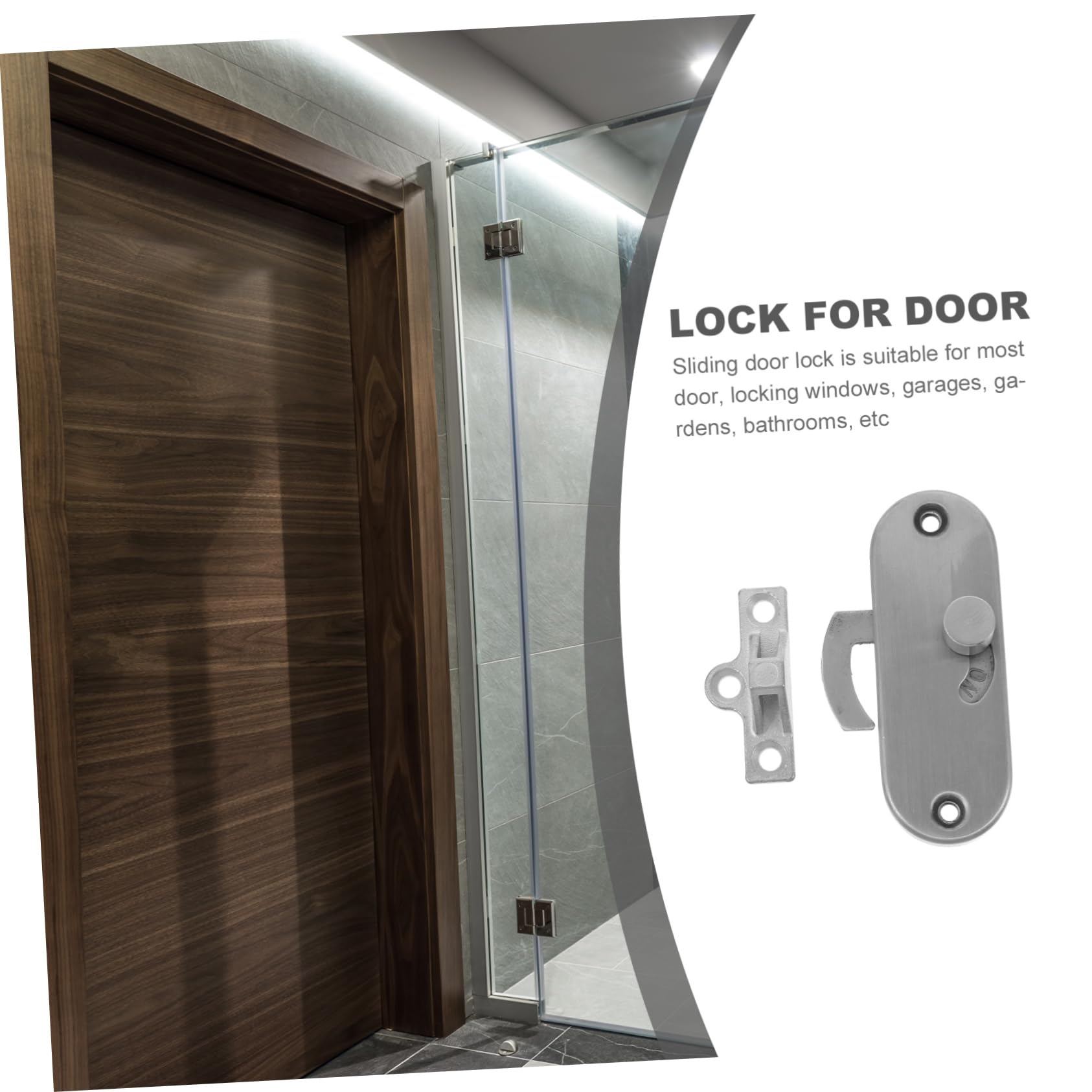 3stücke Sliding Door Lock Privatsphäre Riegel Für Schiebetüren Rostfreier Latch Für Garagentore Badezimmer Und Stalltüren Einfache Und Langlebige