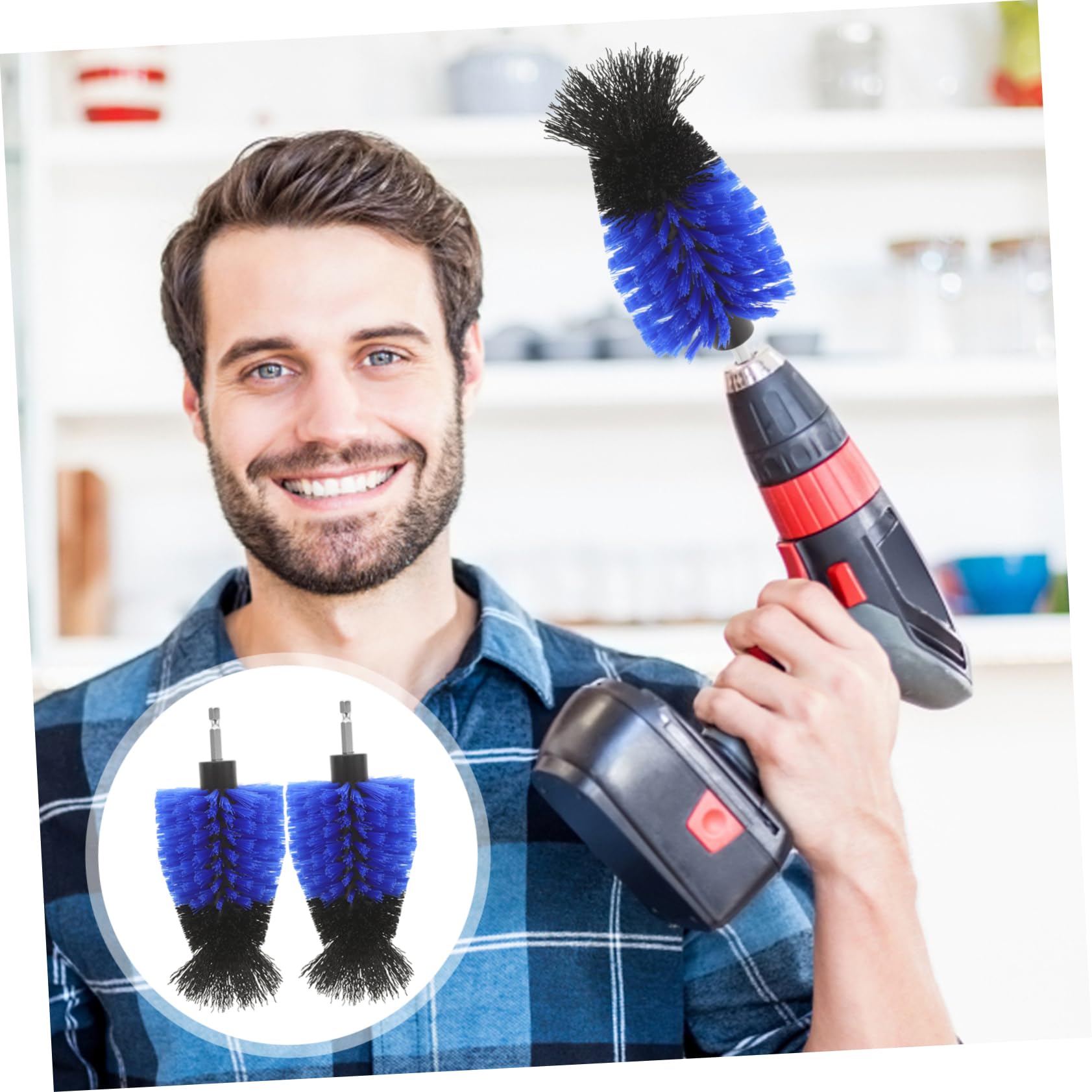 Healvian 8piezas Cepillos De Limpieza para Taladro Accesorio De Cepillo De Fregado para Hogar Cocina y Automóvil para Manchas y Puntos De Agua