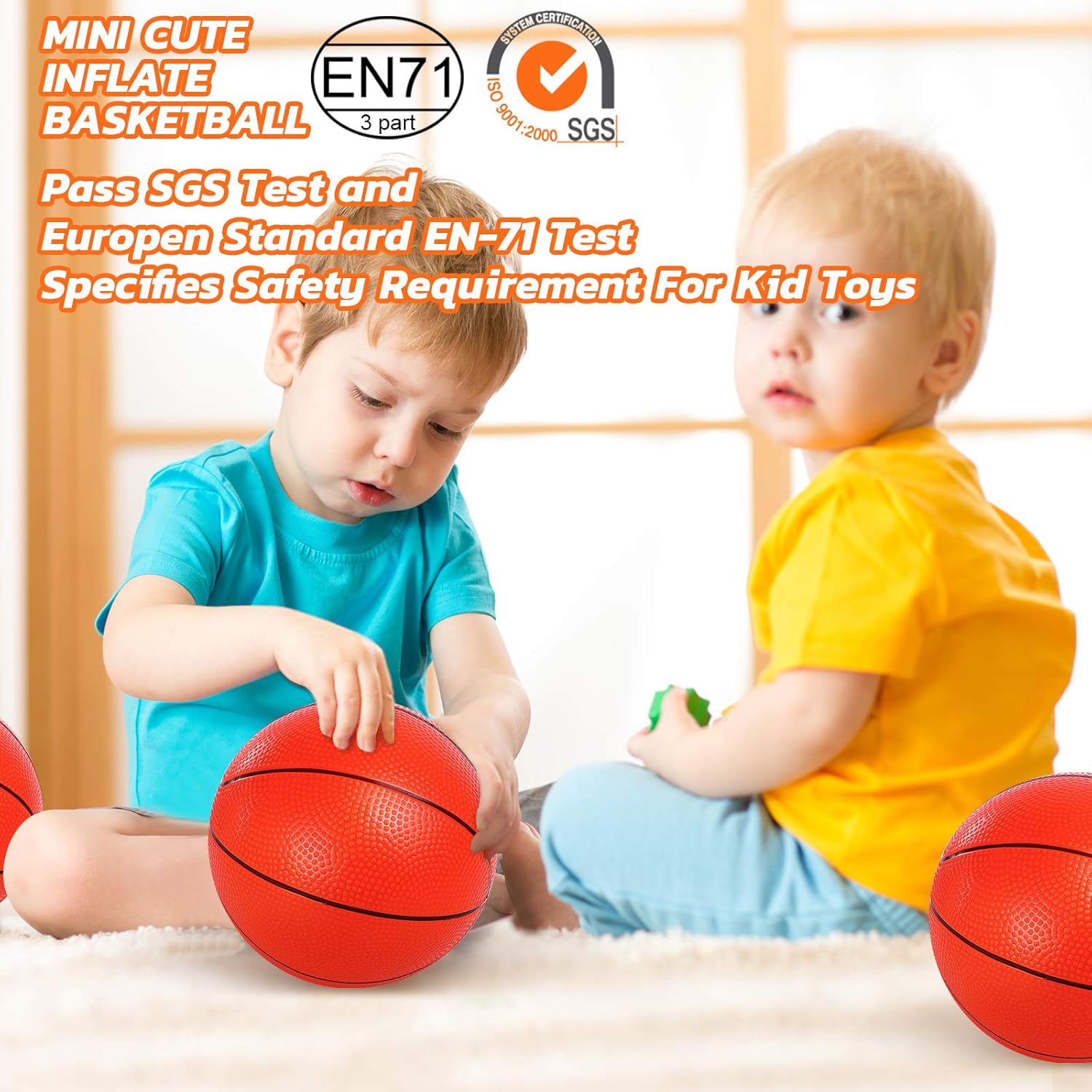 TNELTUEB Mini Basketball Replacement 8.5 Inch Pool Basketballs Ball Hoop Indoor Outdoor Toy, Fits All Standard Swimming Pool Basketball Hoop Pool Game Toy Water Games