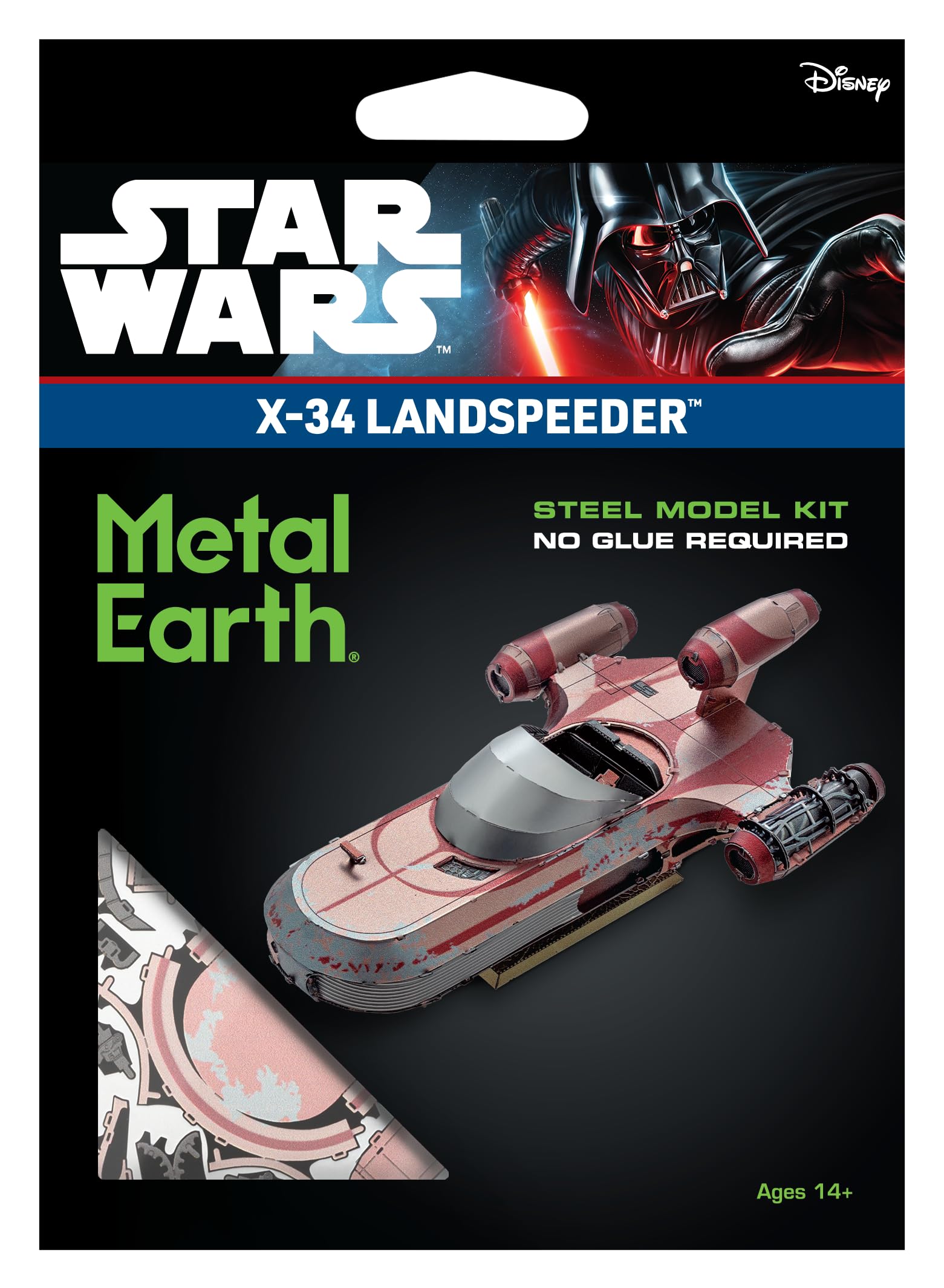 Metal Earth Star Wars X-34 Landspeeder 3D Metal Model Kit Fascinations - Image 8