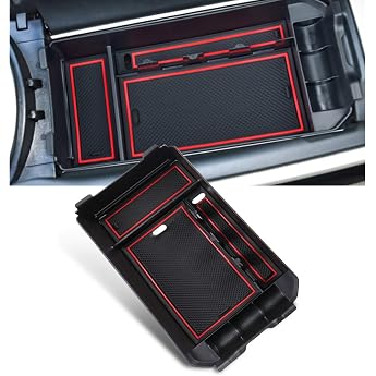 Yee Pin Center Console C Class W205 / GLC X253 Glove Box for Armrest Organizer Storage Box with Non-Slip Mat Car Accessories