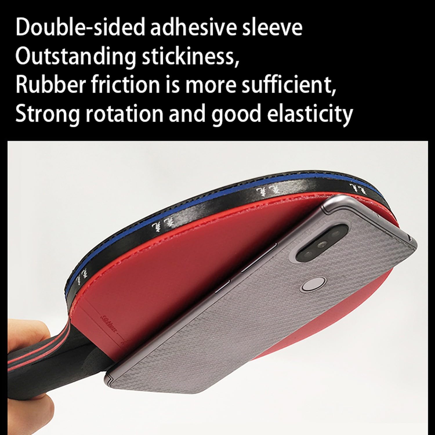 DOOKAA ping Pong Paddle red ping Pong Paddle raquetas ping Pong 7-Star Carbon Fiber Table Tennis Racket Professional Training Competition Double-Sided Anti-Adhesive Strap Shoulder Bag(Color:3), Size