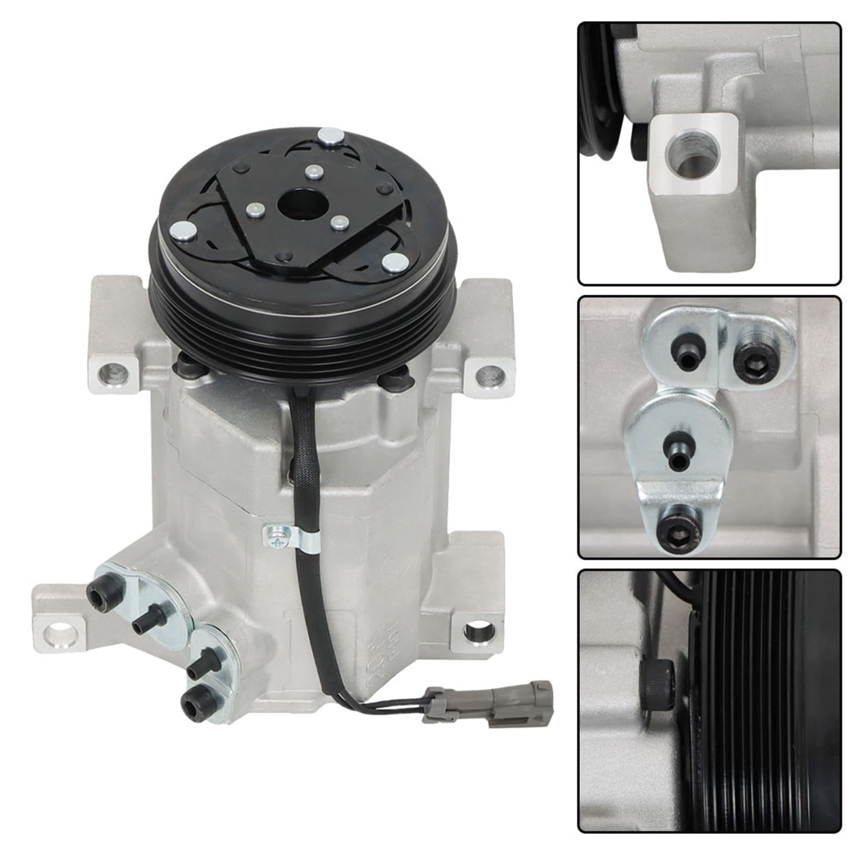 AC Compressor With Clutch Replacement For Cadillac Escalade, Chevy Tahoe, GMC Yukon 6.2L 6.0L