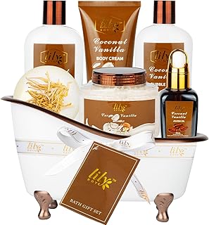 Mothers Day Gifts for Mom - 7-Piece Nourishing Bath & Body Gift Set for Women, Bath Collection with Bath Bomb | Perfect Ch...