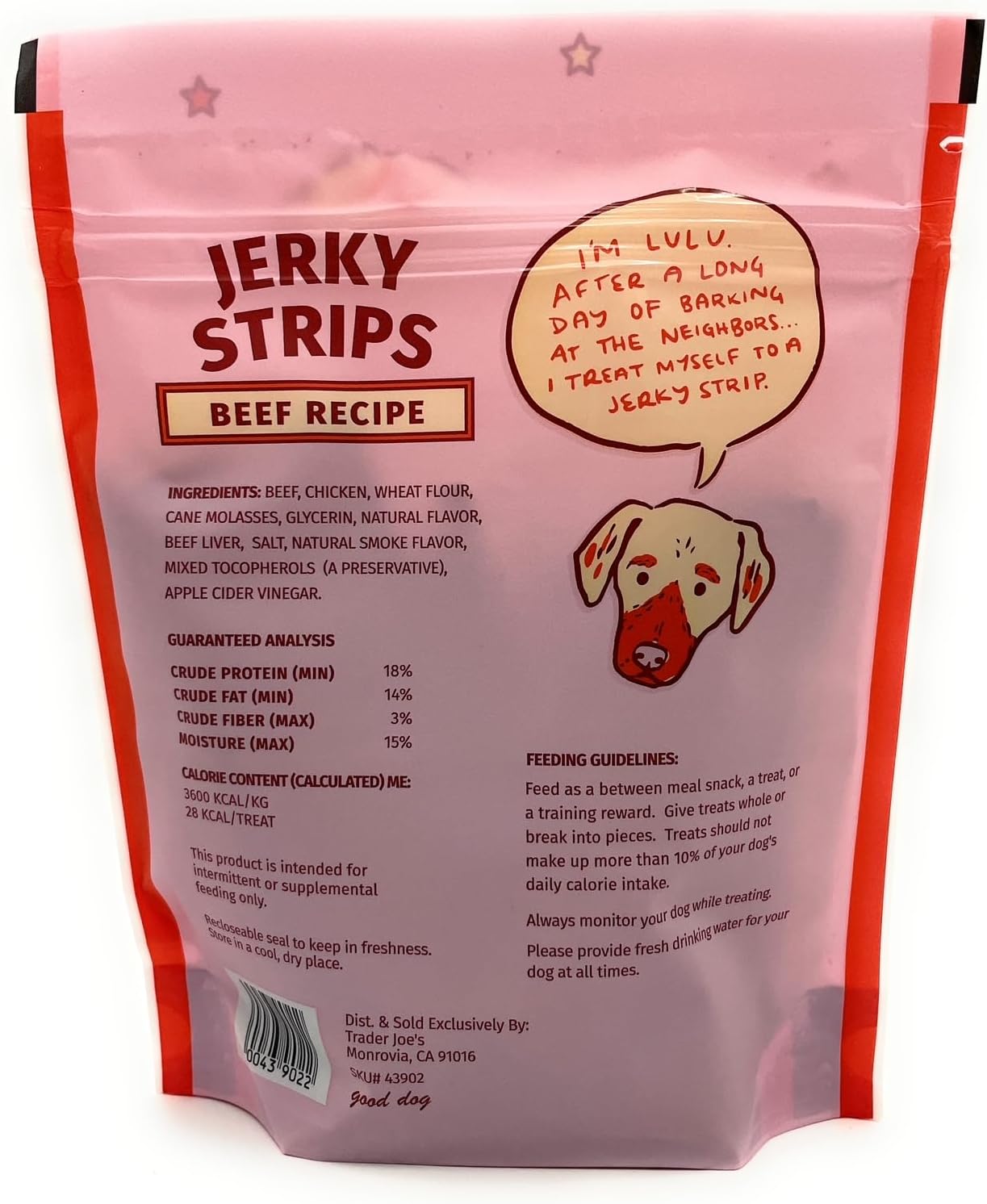 Jerky Strips Beef Recipe Dog Treats 6 oz (170g) – Pack of 2