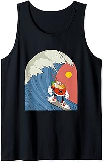 Tazón de fideos ramen estilo japonés Kawaii Divertido Camiseta sin Mangas