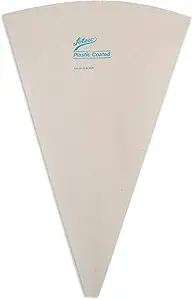 Ateco Plastic Coated Canvas Decorating Bag, 21-Inch, White