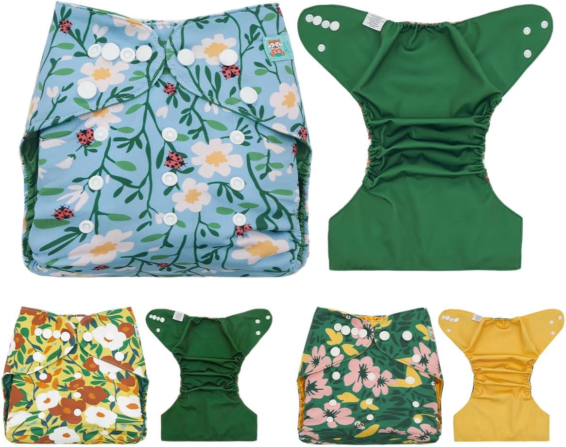 ALVA Baby Cloth Diaper Covers with One Wet Bag, Swim Diaper,Cloth Nappy Shell Baby Girls and Boys