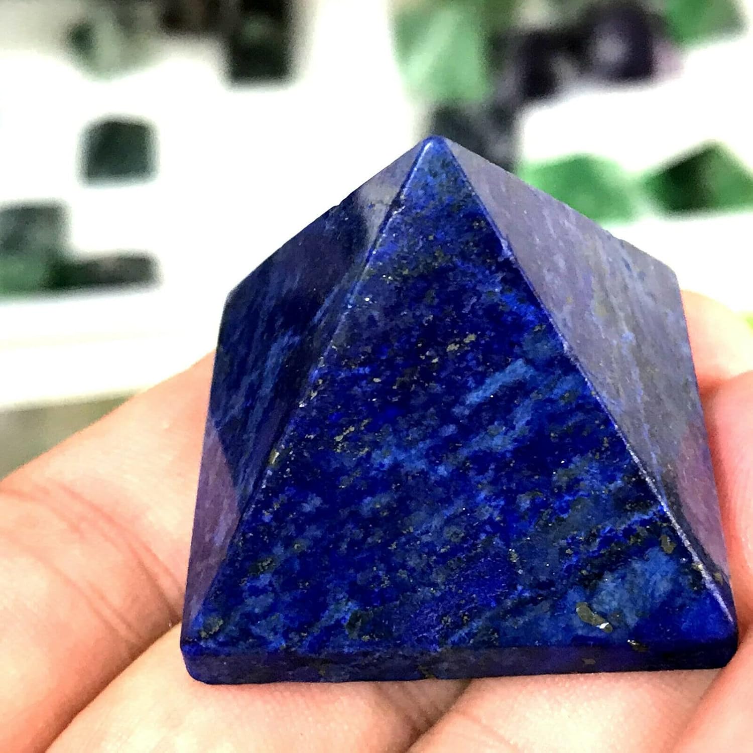 天然石ブレスレット（ラピスラズリ、アイリスクォーツ、水晶）#LB252 - プレミアム天然石専門店 premium stone gallery ホームコレクション 天然クリスタル 粗天然ラピスラズリ クリスタル チャフェン クォーツワンド (サイズ:25mm)