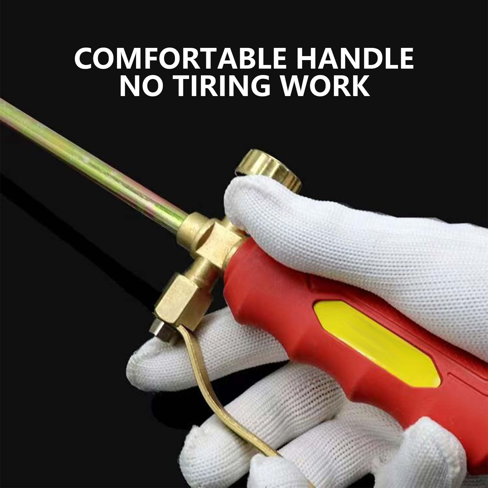 Kit Soplete Quemador Propano Industrial con Manguera 2m - Para Desbrozar, Soldar Chapa y Fundir Asfalto - Compatible con Bombonas Gas Propano (calibre 35)