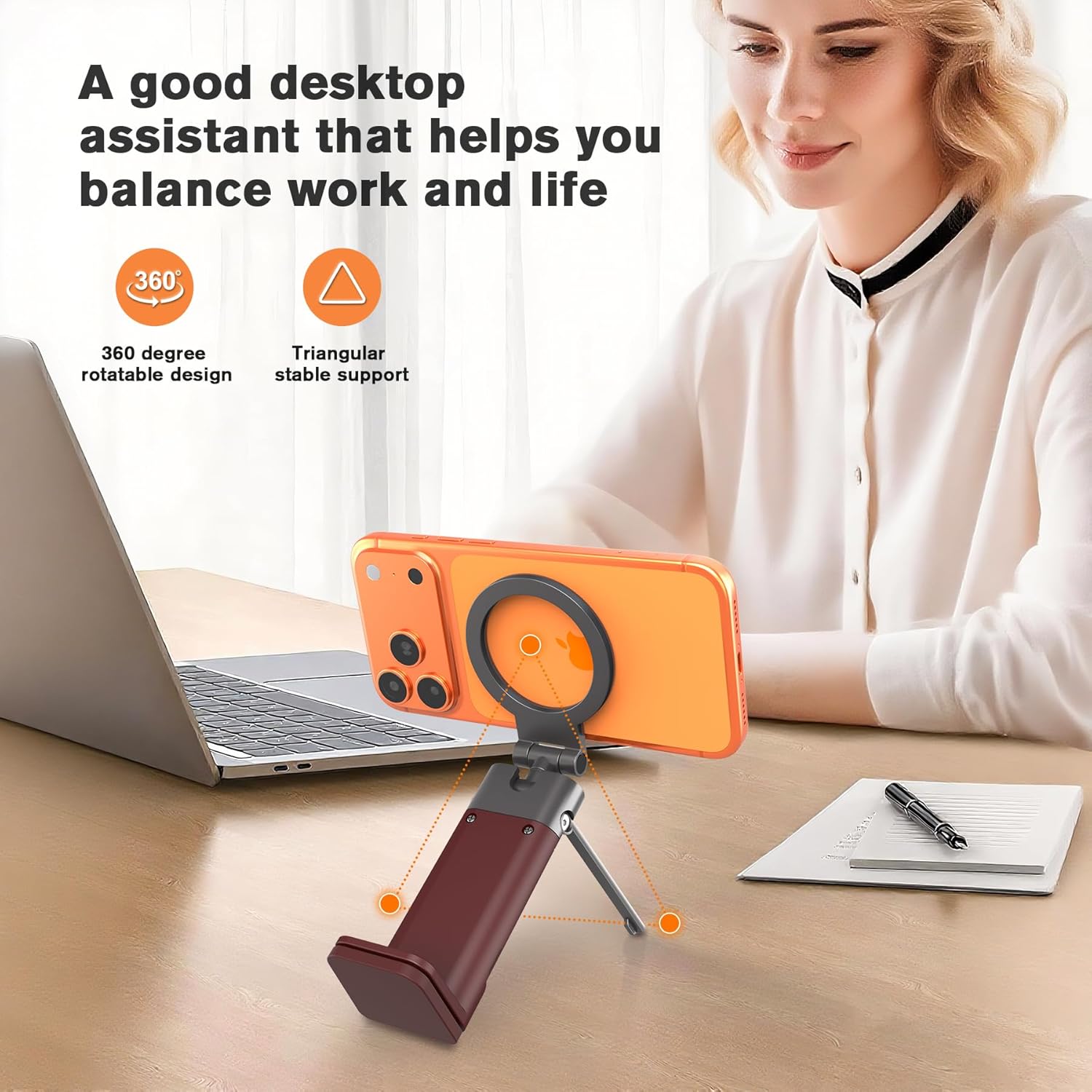 Airplane Phone Holder Mount,360° Adjustable Hands-Free Mount,Flying Desk Home Long Flight Must Haves Accessories,for iPhone 17 16 15 14 Pro Max