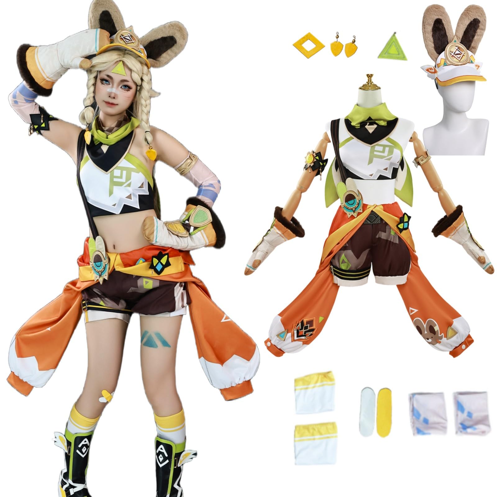 Amazon.co.jp: 原神 げんしん ナタ カチーナ Kachina コスプレ衣装 