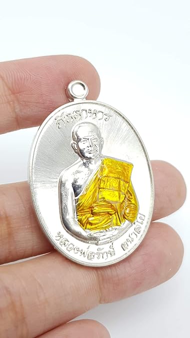Authentic Genuine Rien Pattaharn Coin Lp Joakhun RAK Lucky Buddha Pendant Bring Luck