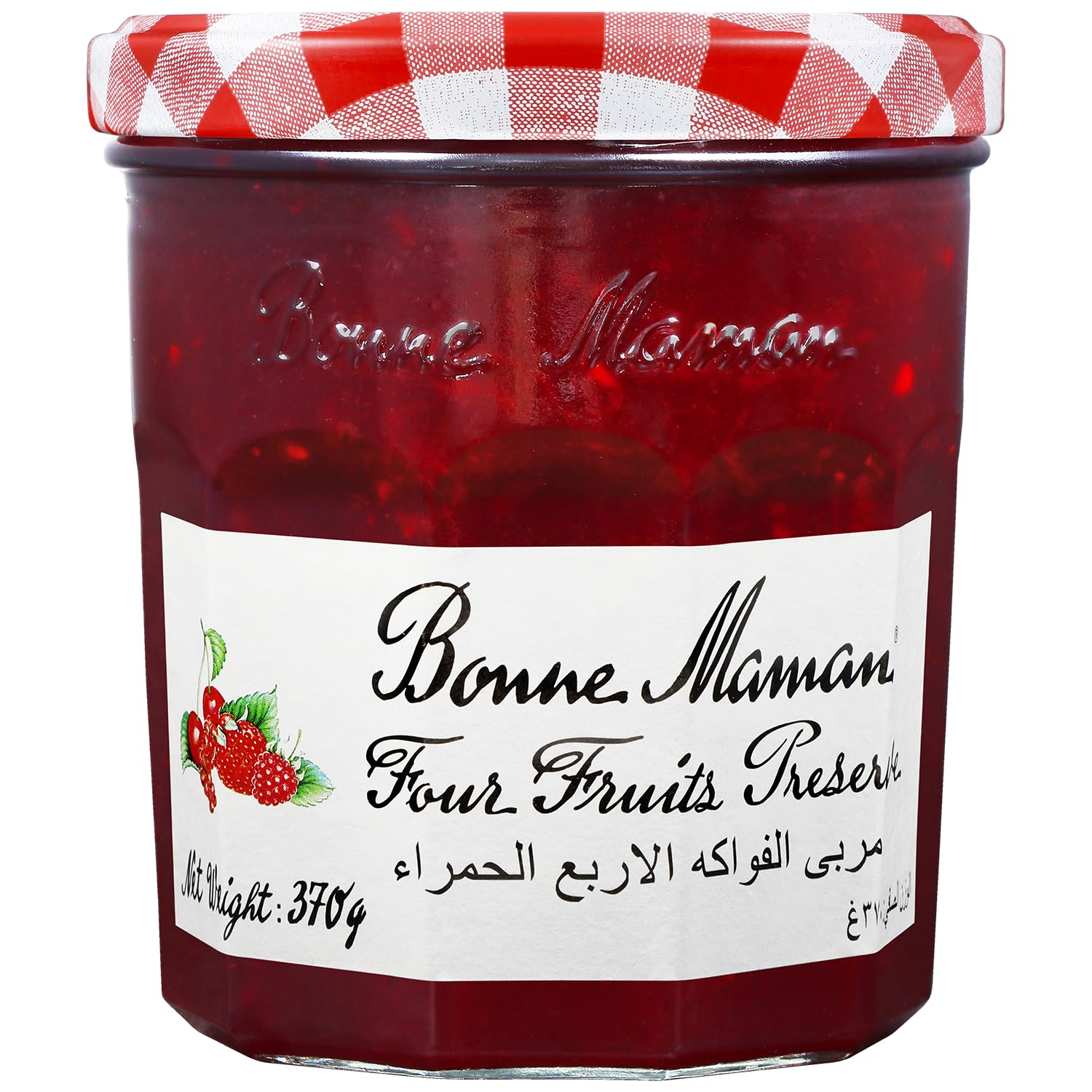 Bonne Maman Four Fruits Preserve, Made form Fresh Fruits - 370 g